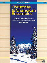 Strictly Strings Christmas and Chanukah Ensembles Cello string method book cover Thumbnail